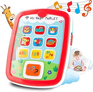 HISTOYE Baby Learning Toys Tablets Gifts for 1 + Year Old,Toddlers Educational Toys Learn to Talk, Electronic Learning Pad for 1 2 Years Old, ABC, 123, Sounds and Lights Smart Tablet for Toddlers