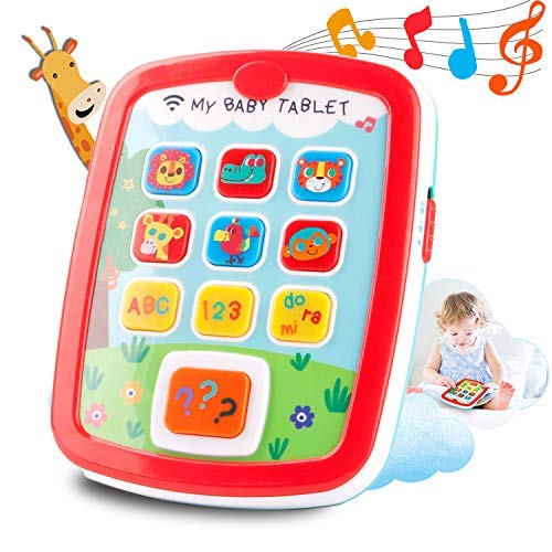 HISTOYE Baby Learning Toys Tablets Gifts for 1 + Year Old,Toddlers Educational Toys Learn to Talk, Electronic Learning Pad for 1 2 Years Old, ABC, 123, Sounds and Lights Smart Tablet for Toddlers