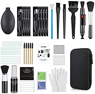 Zacro 18-in-1 Professional Camera Cleaning Kit for Most DSLR Cameras (Canon, Nikon,Sony), with Air Blower/Cleaning Pen/Detergent/Cleaning Cloth/Lens Brush/Carry Case