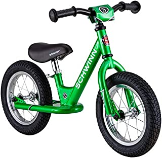 Schwinn Toddler Balance Bike, 12-Inch Wheels, Beginner Rider Training, Green