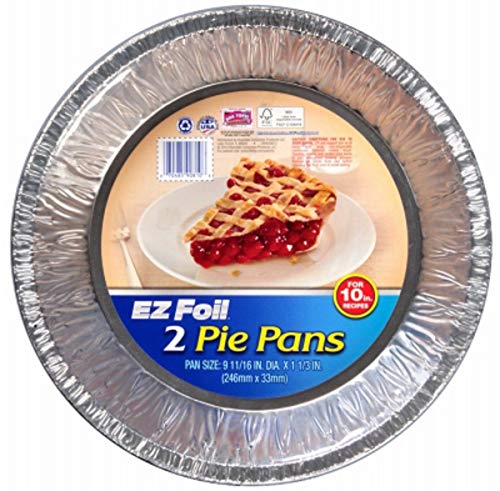 EZ Foil Pie Tin Single Extra Large, 2 CT, Multicolor