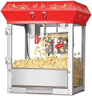 Great Northern Popcorn Red 6 oz. Ounce Foundation Old-Fashioned Movie Theater Style Popcorn Popper