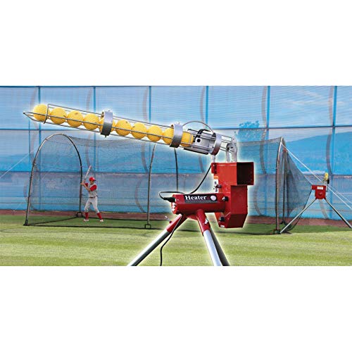 Heater Sports Sports Baseball Pitching Machine and Xtender 24 Batting Cage