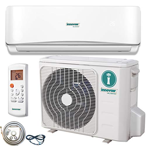 Innovair Air Conditioner Inverter Ductless Wall Mount Mini Split System Heat Pump Full Set with Kit 17-19 SEER (12,000 BTU 115V)