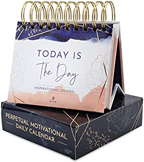 RYVE Motivational Calendar - Daily Flip Calendar with Inspirational Quotes - Inspirational Desk Decor for Women, Office Decor for Women Desk, Motivational Gifts for Women, Desk Accessories for Women