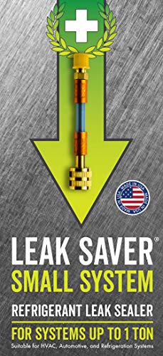 Leak Saver: Direct Inject Small System Refrigerant Leak Sealer - For Systems Up to 1 Ton - Ideal for Most Small Home Appliances, Air Conditioners and Refrigeration Systems - Proudly Made in the USA