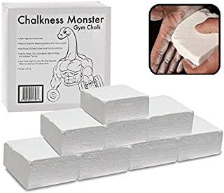 Gym Chalk (1 lb, 8 2oz Blocks) - Gymnastics, Rock Climbing, Power Lifting, Crossfit No Slip, No Moisture Chalk (1 LB)