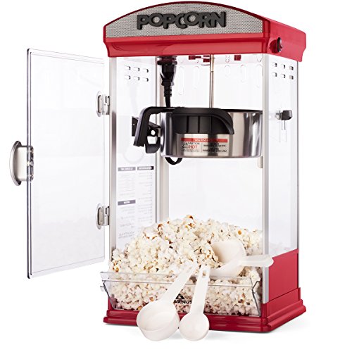 Carnus Home Popcorn Machine | Features Popcorn Maker with Popcorn Scoop, Measuring Cup, Butter Spoon | 4 ounce Kettle Popper