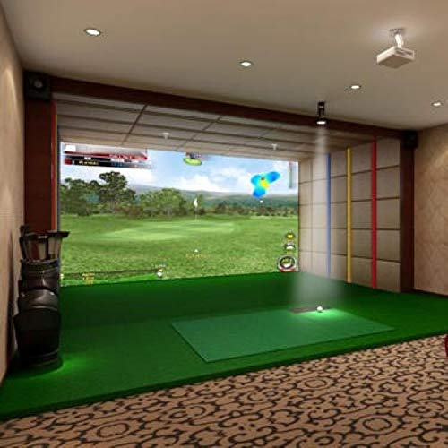 TheTerakart Indoor Golf Simulator Impact Screen for Home Beginners Series Large Projection Screen for Golf Training (300 x 300 cm (120