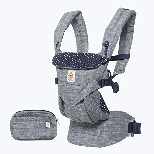 Ergobaby Omni 360 All-Position Baby Carrier for Newborn to Toddler with Lumbar Support (7-45 Pounds), Star Dust