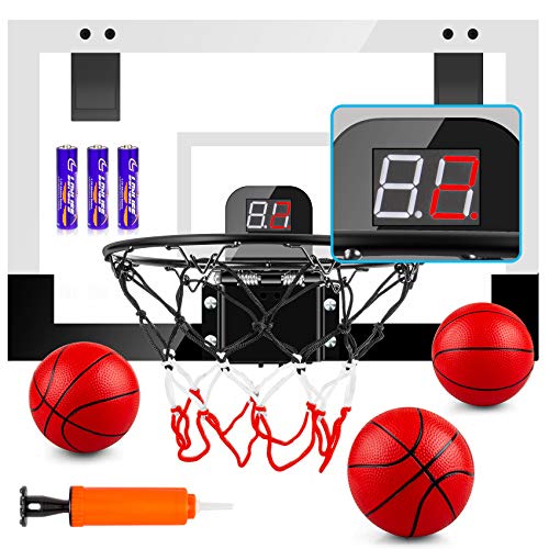 TREYWELL Indoor Mini Basketball Hoop for Kids and Adults, 17