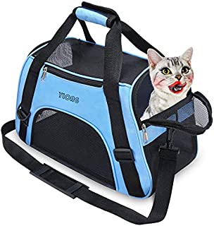 YLONG Cat Carrier Airline Approved Pet Carrier,Soft-Sided Pet Travel Carrier for Cats Dogs Puppy Comfort Portable Foldable Pet Bag,Airline Approved