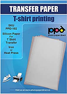 PPD Silicon Papers for T Shirt Transfer Iron or Heat Press - 10 Sheets PPD-102