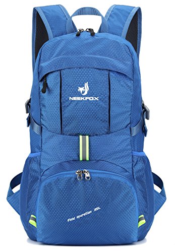 NEEKFOX Packable Lightweight Hiking Daypack 35L Travel Hiking Backpack, Ultralight Foldable Backpack for Women Men