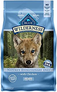 Blue Buffalo Wilderness High Protein Grain Free Natural Puppy Dry Dog Food, Chicken 4.5-lb