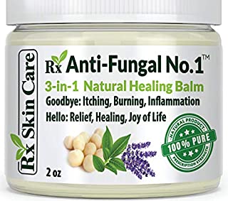 Antifungal Cream  Toenail Fungus Treatment Jock Itch Athletes Foot Ringworm Back Acne & Eczema Extra Strength  Lotion for Dry Cracked Heels & Smelly Feet  Tea Tree Oil Natural Lotrimin Alternative