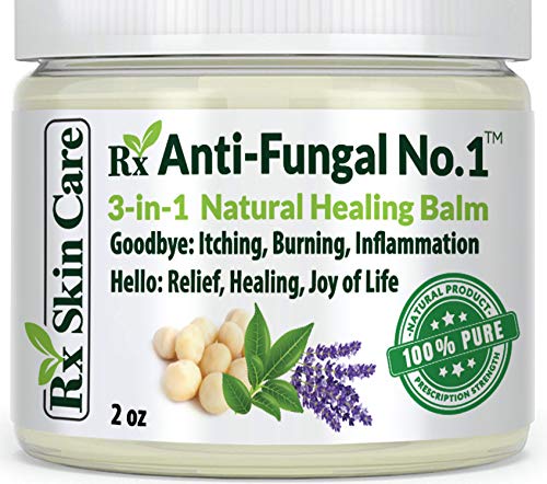 Antifungal Cream  Toenail Fungus Treatment Jock Itch Athletes Foot Ringworm Back Acne & Eczema Extra Strength  Lotion for Dry Cracked Heels & Smelly Feet  Tea Tree Oil Natural Lotrimin Alternative