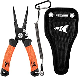 KastKing Speed Demon Pro Fishing Pliers, Straight Nose, 7.5 Inch.