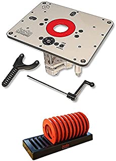 JessEm 02310 Rout-R-Lift II Router Lift + 02030 10-Piece Insert Ring Kit with Caddy Bundle