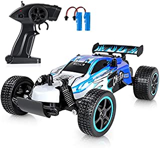 Remote Control Car for Boys - High Speed RC Racing Car with 2 Rechargeable Batteries, 1/20 2WD All Terrain Hobby RC Cars Fast Vehicle, Kids Car Toys for 6-12 Years Old Boys Xmas Gifts