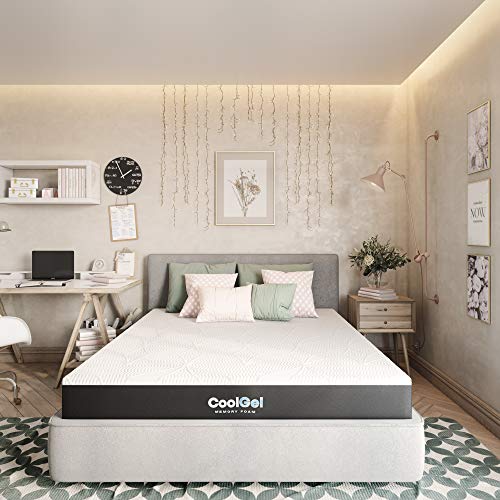 Classic Brands Cool Gel Memory Foam 9-Inch Mattress | CertiPUR-US Certified | Bed-in-a-Box, Twin