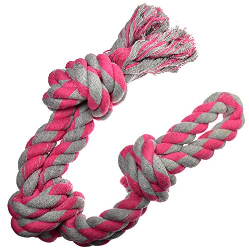 Dog Toys for Aggressive Chewers - 1 Nearly Indestructible Dog Toy - Large Dog Toys - Durable Heavy Duty Dog Toys - Dog Chew Toys - Rope Dog Toy - Tug of War Dog Toy for Large Breed - Tough Dog Toys