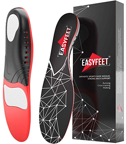 Plantar Fasciitis Arch Support Insoles for Men and Women Shoe Inserts - Orthotic Inserts - Flat Feet Foot - Running Athletic Gel Shoe Insoles - Orthotic Insoles for Arch Pain High Arch - Boot Insoles