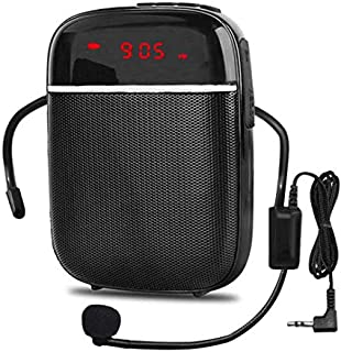 Portable Bluetooth Voice Amplifier, Voice Amplifier for Teachers Lightweight Personal Microphone with Speaker Wired Headset, Apply to Classroom, Elderly, Coaches, Training, Presentation, Tour Guide