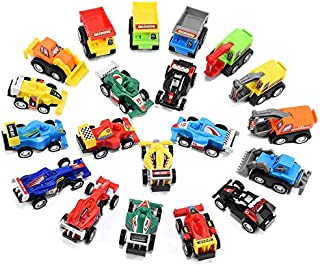 Toys for 3-6 Year Olds Boys Kids, Pull Back Cars Toys for Boys Age 3-6 Pull Back Vehicles Playset Educational Preschool for Kids Xmas Party Favors Birthday Gifts for 3-6 Year Old Boys Car Toy Kit Set