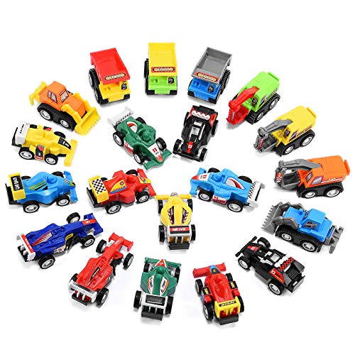 Toys for 3-6 Year Olds Boys Kids, Pull Back Cars Toys for Boys Age 3-6 Pull Back Vehicles Playset Educational Preschool for Kids Xmas Party Favors Birthday Gifts for 3-6 Year Old Boys Car Toy Kit Set