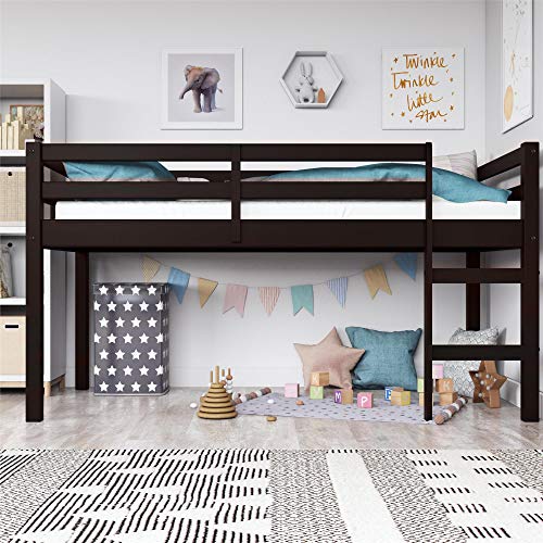 Dorel Living Milton Junior Twin Loft Bed, Espresso