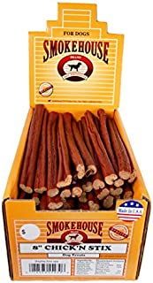 Smokehouse Chicken Stix Dog Treatss, 60 Count - 55430-6