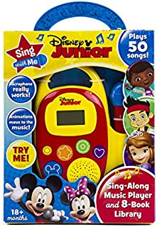 Disney Junior Mickey, Minnie, and More! - Sing with Me Sing-Along Music Player and 8-Book Library - PI Kids