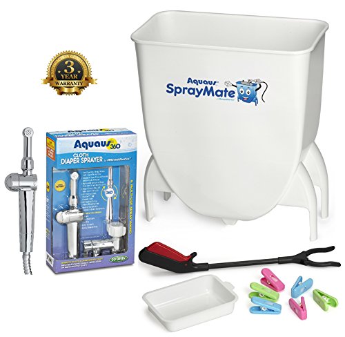 Aquaus SprayMate & Aquaus 360 Premium Diaper Sprayer for Toilet Bundle