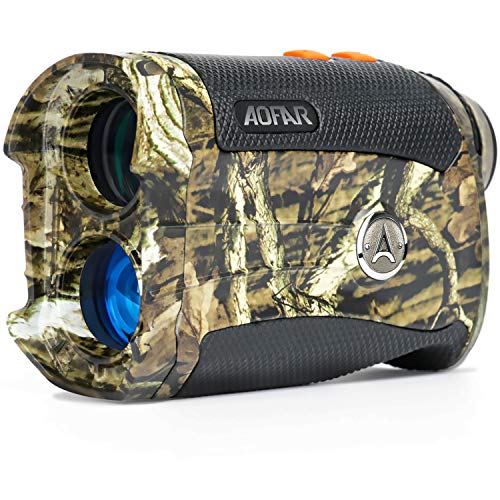 AOFAR HX-1200T Range Finder for Hunting Archery, 1200 Yards with Angle and Horizontal Distance, Shooting Wild Waterproof Coma Rangefinder, 6X 25mm, Range and Bow Mode, Free Battery Gift Package