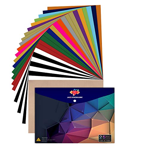 JANDJPACKAGING Heat Transfer Vinyl HTV Bundle 10