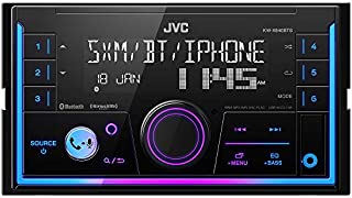 JVC KW-X840BTS Bluetooth Car Stereo Receiver with USB Port  AM/FM Radio, MP3 Player, Amazon Alexa Enabled - 1.5-line display - Double DIN  13-Band EQ (Black)