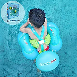  Professional Edition Anti-Flip and Slip Baby Swimming Float Ring for Pool, Toddler Floaties Inflatable Baby Tube for The Age of 3 Months- 6 Years