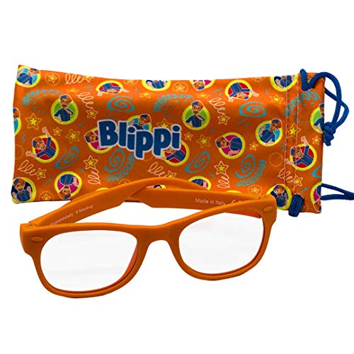 Blippi Toddler Screen Time Sunglasses - Bendable, Blue Light Blocking Glasses for Toddlers (Ages 2-4)