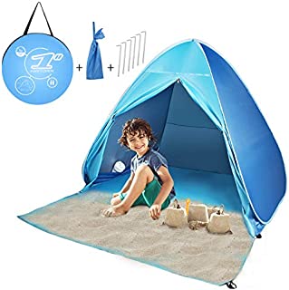 FBSPORT Beach Tent, Pop Up Beach Shade, UPF 50+ Sun Shelter Instant Portable Tent Umbrella Baby Canopy Cabana with Carry Bag