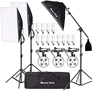 MOUNTDOG 2400W Softbox Photography Lighting Kit 20