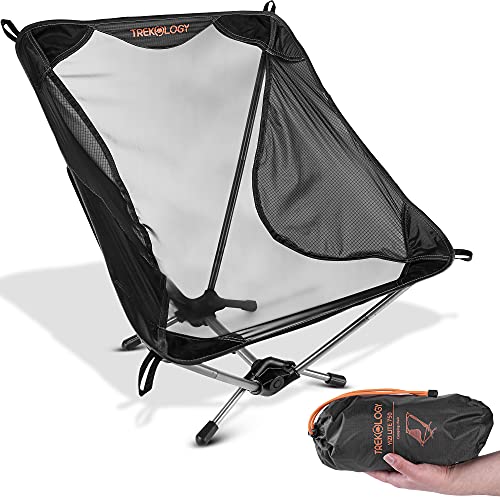 Ultralight Camping Chair, YIZI LITE 750g Hiking Backpacking Chairs Lightweight Camping Chair, Low & Small Ultralight Portable Folding Camping Chairs for Adults, Compact Chairs Foldable Collapsible