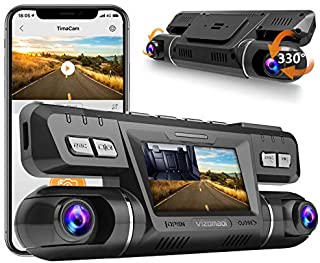 Dual Dash cam | Vizomaoi Dual 1920x1080P FHD | Front and Cabin Dash Camera | 2160P Single Front | for Cars with Wi-Fi | G-Sensor | WDR | Loop Recording| Support 256GB