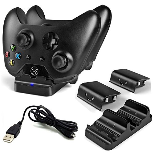 Xbox One Controller Dual Charger, Prodico Charging Dock Station with 2 Rechargeable Batteries for Xbox One Wireless Controller