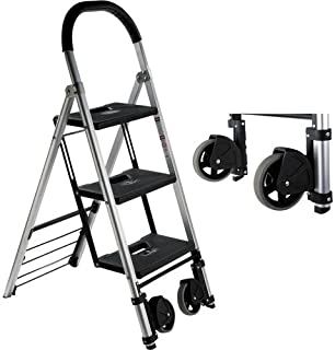 Pearstone PSL3S 3-Step HD Photographers Ladder with Wheels