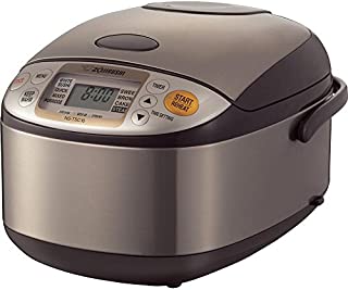 Zojirushi NS-TSC10 5-1/2-Cup (Uncooked) Micom Rice Cooker and Warmer, 1.0-Liter