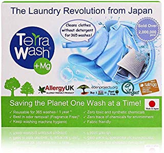 Eco Friendly Laundry Detergent [Made in Japan] Sensitive Skin Hypoallergenic Laundry Detergent, Organic Unscented Baby Natural Detergent Alternative [Reusable for 365 washes]
