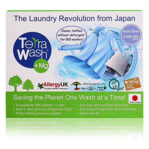 Eco Friendly Laundry Detergent [Made in Japan] Sensitive Skin Hypoallergenic Laundry Detergent, Organic Unscented Baby Natural Detergent Alternative [Reusable for 365 washes]