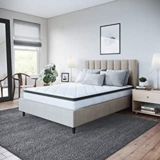 Classic Brands Synergy Memory Foam and Innerspring Hybrid 9-Inch Pillow Top Mattress | Bed-in-a-Box Twin