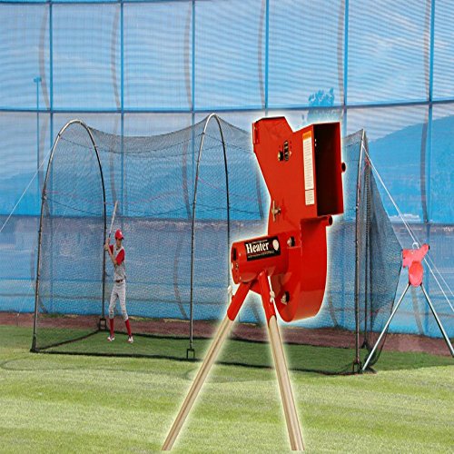 Heater Sports Combo Pitching Machine & 24' Cage Combo